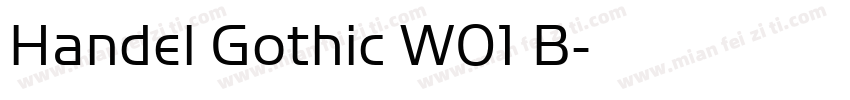 Handel Gothic W01 B字体转换